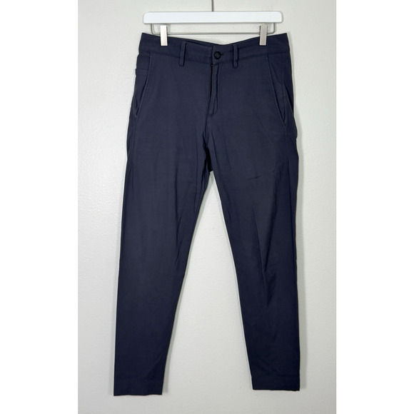 Outlier F Cloth 29x29 Navy Two Way Stretch Nylon Slim Leg Chino Pants - Picture 2 of 8